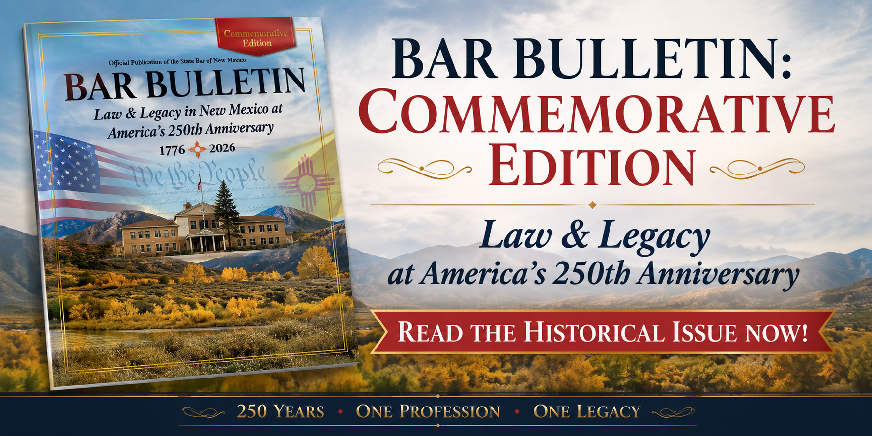 Bar Bulletin Commemorative Edition Banner